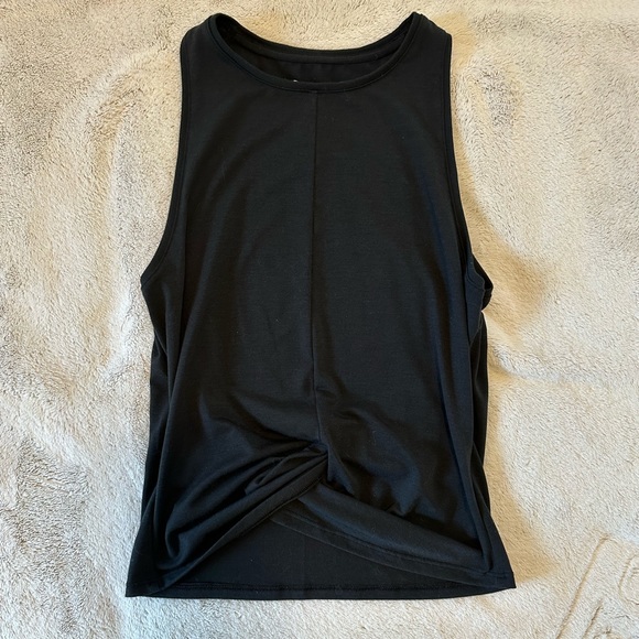 Outdoor Voices Ready Set Knot Black Crop Tank Top - Picture 4 of 9